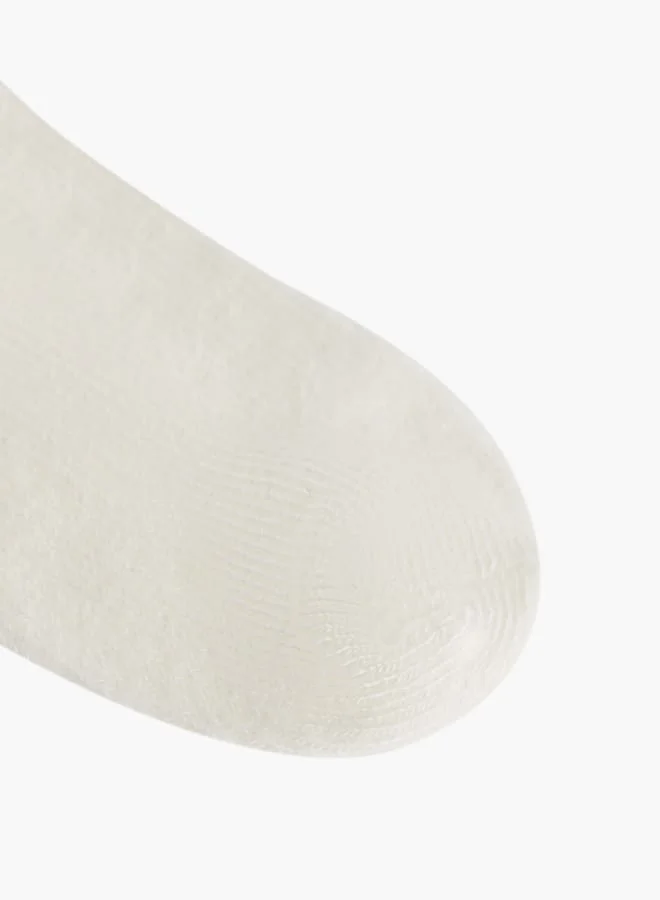 Barefeet Girls Frill Detail Non Terry Ankle Length Socks - Set of 3