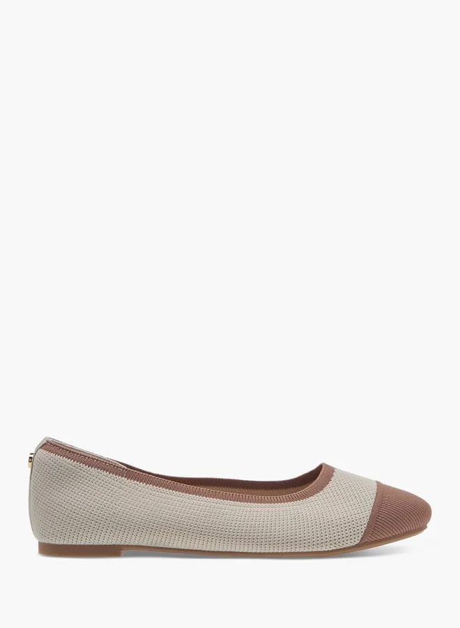 Celeste Women's Panelled Slip-On Ballerina Shoes