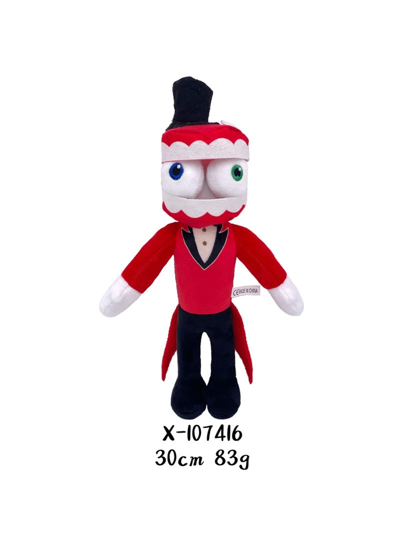 The Amazing Digital Circus Plush Doll - Cute Cartoon Stuffed Animal Plushie Doll Perfect Pomni Jester Collectible Toy for Kids and Fans Ideal Birthday Gift 30cm