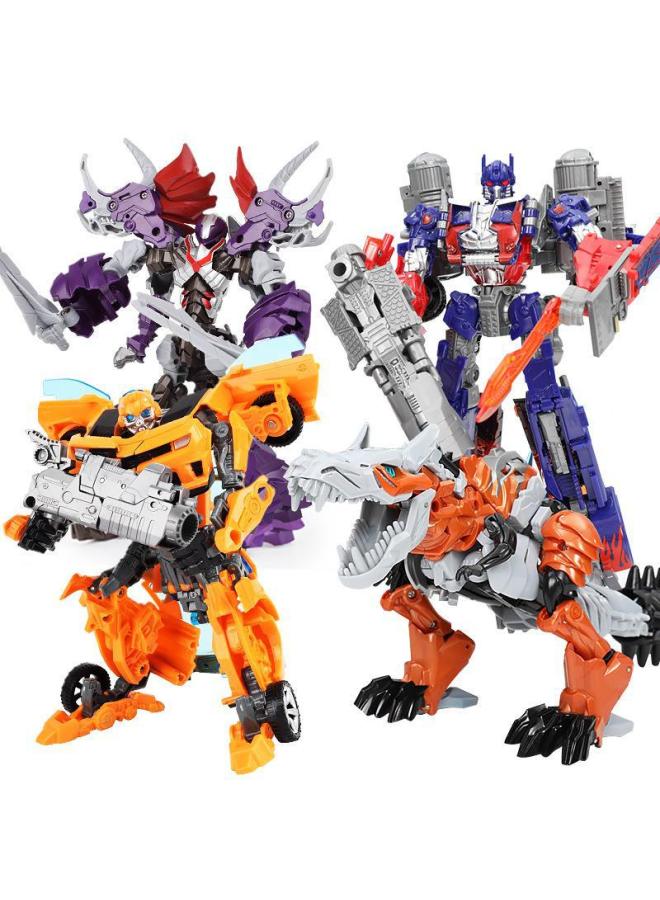 Daifa Deformed Optimus Prime Toy Model Column Car Robot Bumblebee Dinosaur Cable Hand Alloy Just Genuine Children-Color: Tank Alloy Version - Image 2