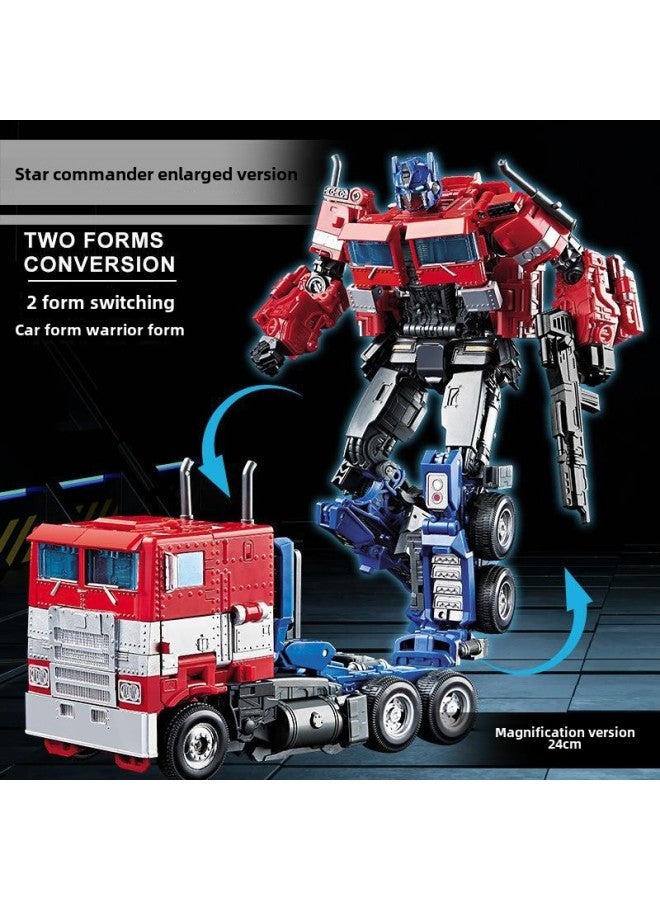 Daifa Deformed Optimus Prime Toy Model Column Car Robot Bumblebee Dinosaur Cable Hand Alloy Just Genuine Children-Color: Tank Alloy Version - Image 4