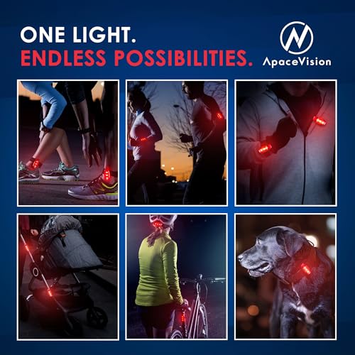 Apace Vision EverLightFX USB Rechargeable LED Safety Light (2 Pack) by Apace - Super Bright Bike Tail Light Works Brilliantly as Running Light for Joggers, Pets, Bicycle Strobe or Rear Clip On Lights - Image 5