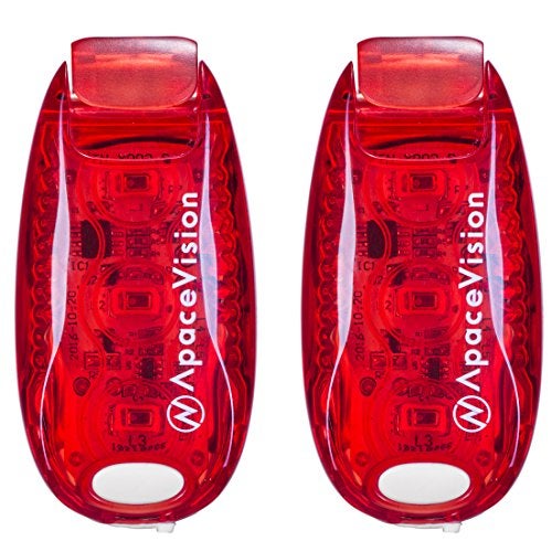 Apace Vision EverLightFX USB Rechargeable LED Safety Light (2 Pack) by Apace - Super Bright Bike Tail Light Works Brilliantly as Running Light for Joggers, Pets, Bicycle Strobe or Rear Clip On Lights - Image 1
