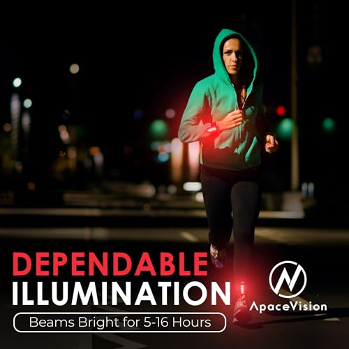 Apace Vision EverLightFX USB Rechargeable LED Safety Light (2 Pack) by Apace - Super Bright Bike Tail Light Works Brilliantly as Running Light for Joggers, Pets, Bicycle Strobe or Rear Clip On Lights - Image 3