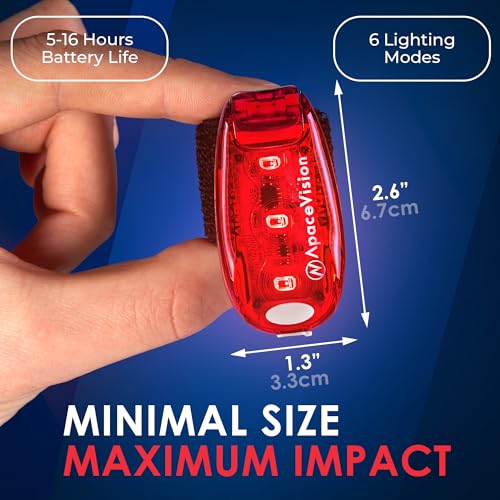 Apace Vision EverLightFX USB Rechargeable LED Safety Light (2 Pack) by Apace - Super Bright Bike Tail Light Works Brilliantly as Running Light for Joggers, Pets, Bicycle Strobe or Rear Clip On Lights - Image 4