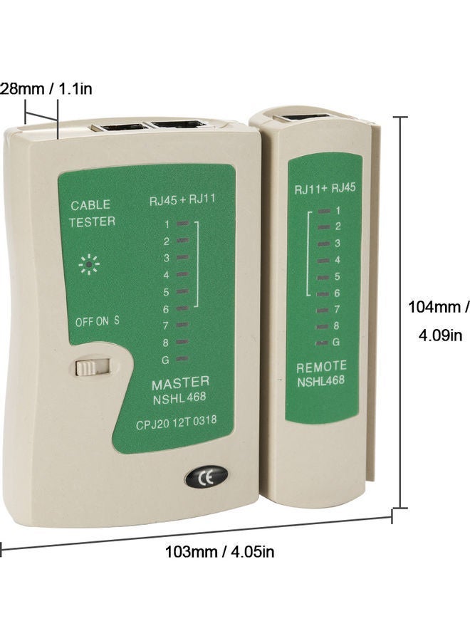 NIBEMINENT 4 In 1 Portable Ethernet Network Hardware Tool Multicolour - Image 2