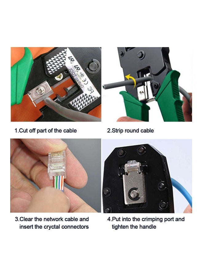 NIBEMINENT 4 In 1 Portable Ethernet Network Hardware Tool Multicolour - Image 4