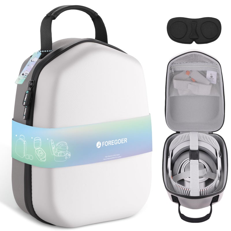 FOREGOER Hard Carrying Case Compatible with Meta Quest 3SQuest 3Oculus Quest 2 Official OriginalElite Strap VR Gaming Headset Portable Travel Vision Pro Case for Touch Controllers Accessories - Image 2