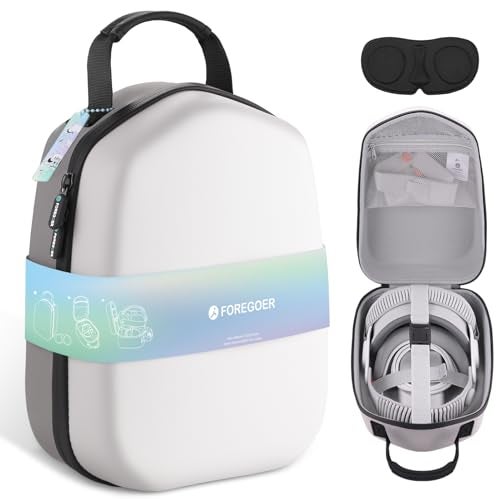 FOREGOER Hard Carrying Case Compatible with Meta Quest 3SQuest 3Oculus Quest 2 Official OriginalElite Strap VR Gaming Headset Portable Travel Vision Pro Case for Touch Controllers Accessories - Image 1