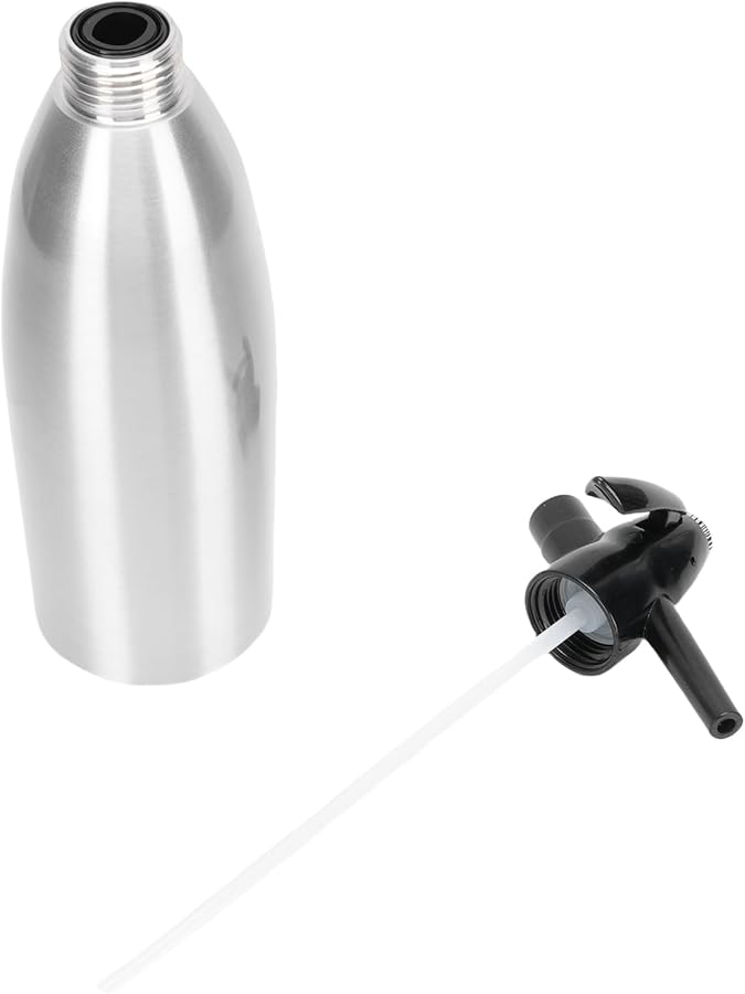 Portable Soda Siphon Sparkling Water Maker 1L Aluminum Machine For Home Bar DIY Drinks - Image 4