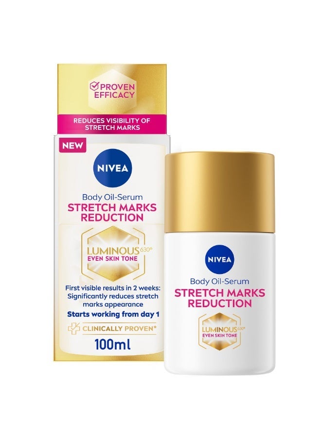 Nivea Body Oil-Serum STRETCH MARKS REDUCTION LUMINOUS 630 EVEN SKIN TONE 100ml - Image 2