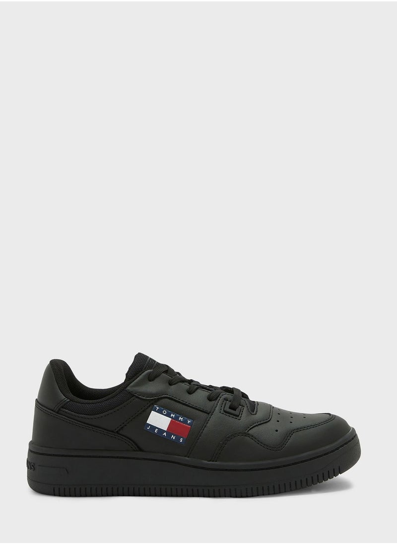 TOMMY JEANS - Retro Basket Low Top Sneakers - Image 1