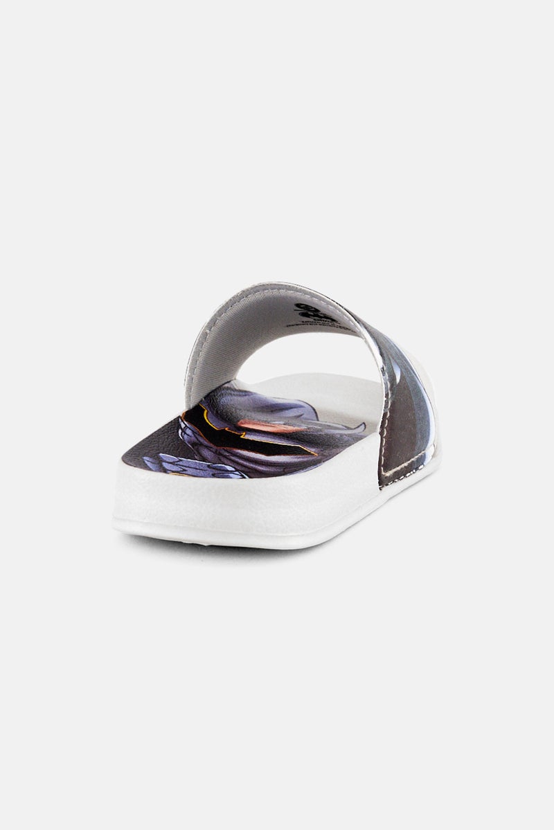 DC Comics Kids Boy Batman Slip On Slides, Multicolor - Image 2