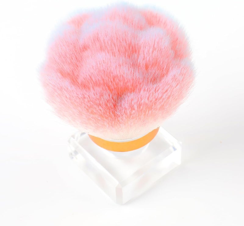 ANGNYA Nail Dust Brush, Pink Rose Soft Brush Nail Art Dust Powder Remover Makeup Brushes Manicure Brush Clean Up Tools Nail Art Brush - Image 3