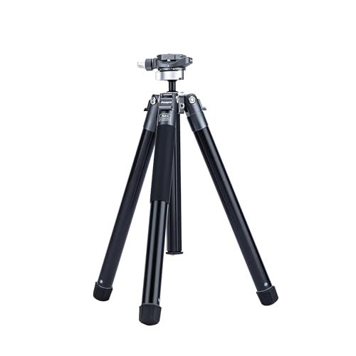 Fotopro Fly-1 5ft Portable Travel Tripod | Lightweight Aluminum with Arca-Type Ball Lock Head with QR Plate for DSLR Camera,Phone Mount for Selfie Vlog | Payload 5Kg | Slate Gray - Image 1