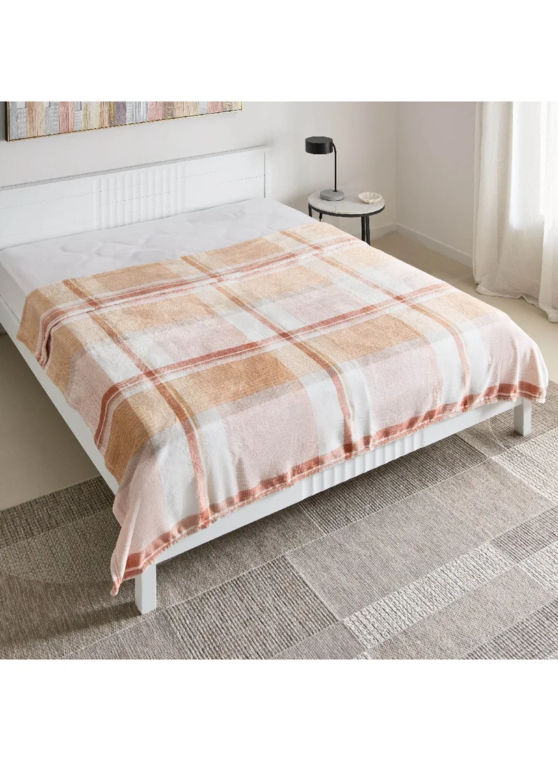 Home Box Matrix Seth Printed Flannel Queen Blanket 200 x 220 cm