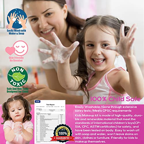 HERAPFANN Kids Makeup Sets for Girls - Kids Makeup Sets for Girls 5-8, Maquillaje para Niñas, Play Make Up Kit, Best Toys for Little Girl,Princess Toddler Kid Stuff, Ages3456789 10 Year Old Girl Birthday Gifts - Image 3