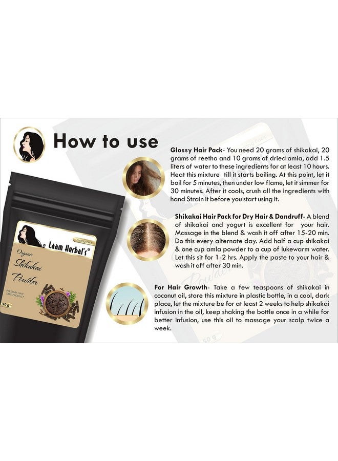 Laam Herbal Shikakai Powder |For Deep Conditioning, Maintaining Natural Color, Silky & Lustrous Hair (1000 G) - Image 2
