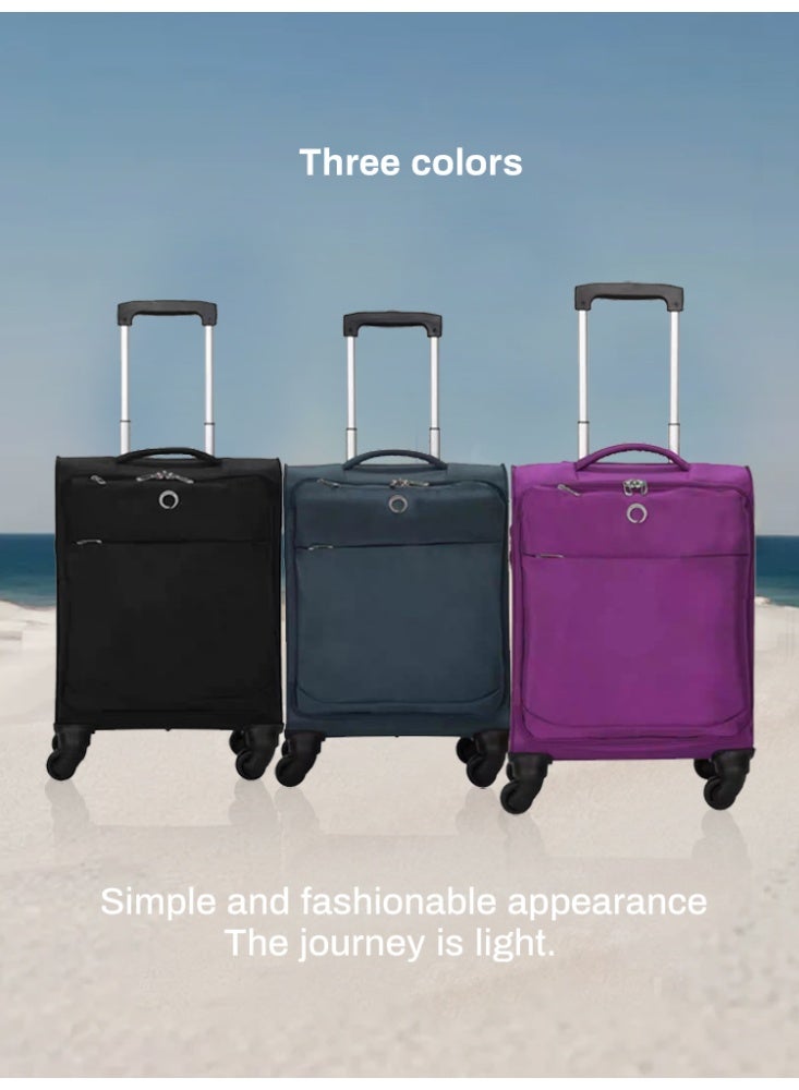 NEWCOM 20/24/28 Inch Carry-On Luggage Set - Lightweight ABS+PC Shell, 360° Silent Spinner Wheels (8-Wheel Design), Thickened Telescopic Handle, Smart Dry-Wet Separation System (Mesh Bags + Wet Storage), TSA-Approved Zippers, 3 Colors (Black/Green/Purple) - Perfect for Short (1-3 Days) to Long Trips (7-15 Days) - Image 5