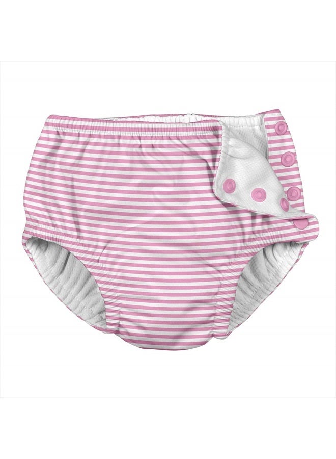green sprouts i Play Girls Swim Diaper Pink Pinstripe - 24 Months - Image 1