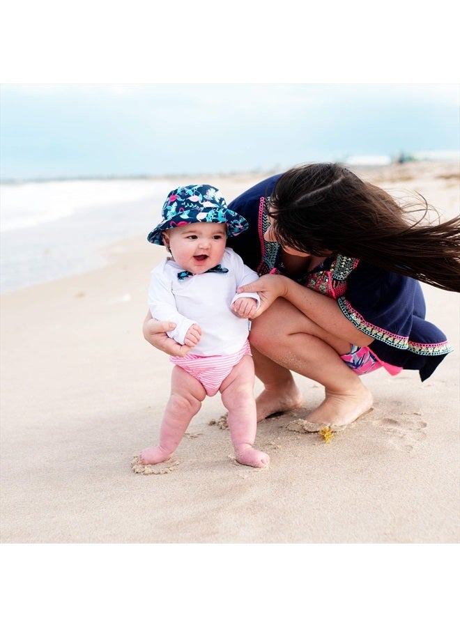 green sprouts i Play Girls Swim Diaper Pink Pinstripe - 24 Months - Image 3