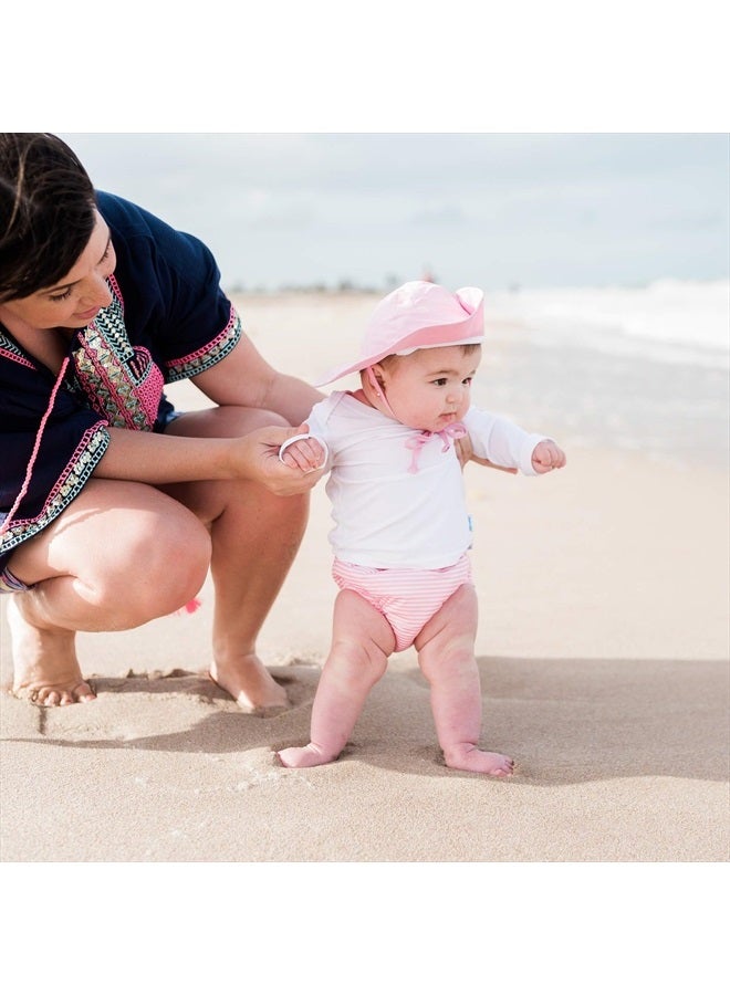 green sprouts i Play Girls Swim Diaper Pink Pinstripe - 24 Months - Image 4