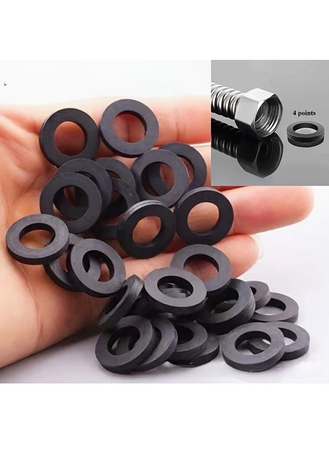 Black Rubber O Ring Seals 30pcs For Pipe Shower Water Inlet Heater Nozzle - Image 2