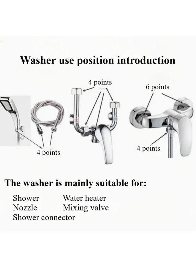 Black Rubber O Ring Seals 30pcs For Pipe Shower Water Inlet Heater Nozzle - Image 5