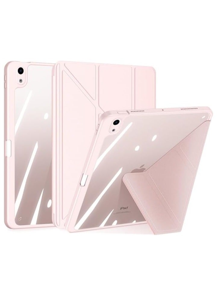 عام غطاء خلفي شفاف لجهاز iPad Air مقاس 11 بوصة الجيل السادس (2024، M2)، مع قاعدة مغناطيسية ذكية وقابلة للتدوير، غطاء خلفي ناعم من TPU مع حامل لقلم آيباد ووظيفة النوم التلقائي والاستيقاظ لجهاز iPad Air 11. - Image 1