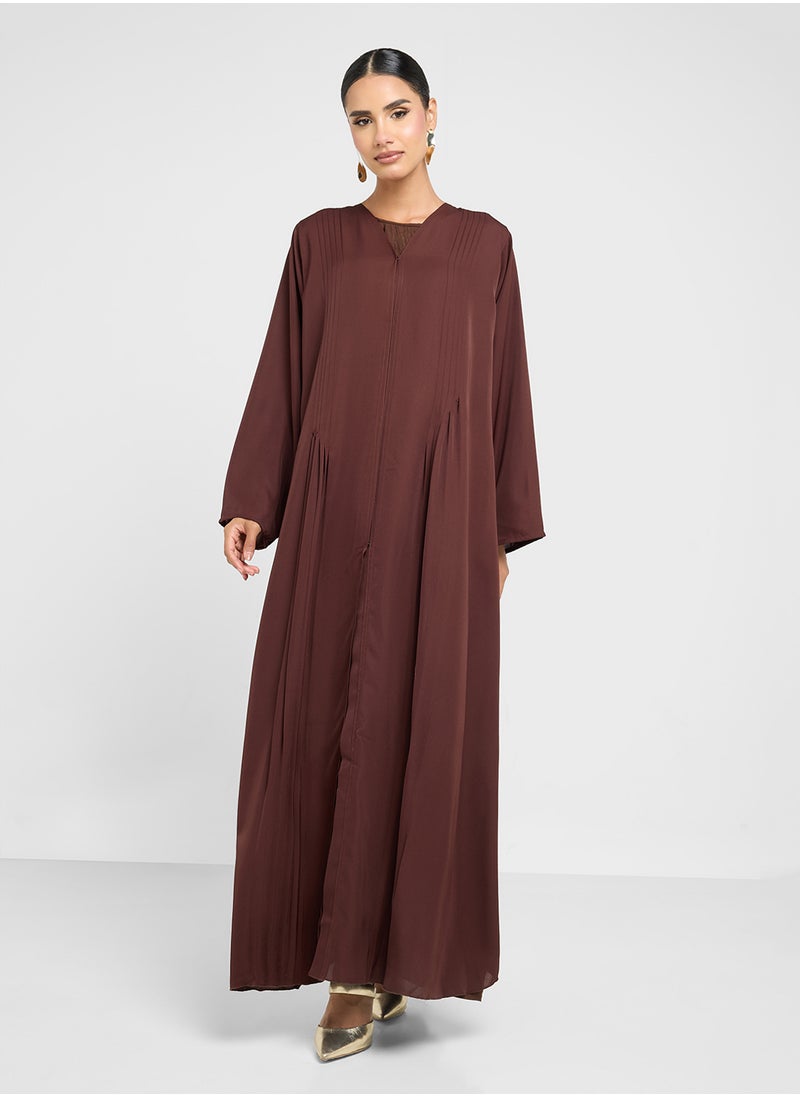 Khizana Abaya With Back Pleat & Sheila  - Image 1
