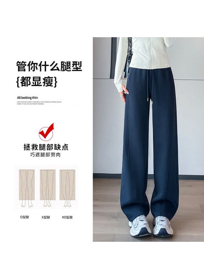 Hstyle Slim-fit Banana Wide-leg Pants For Women - 2025 Spring/fall Collection, Optional Extended Length, Loose Comfortable Athletic Tapered Pants, Slimming & Versatile Casual Trousers - Image 4