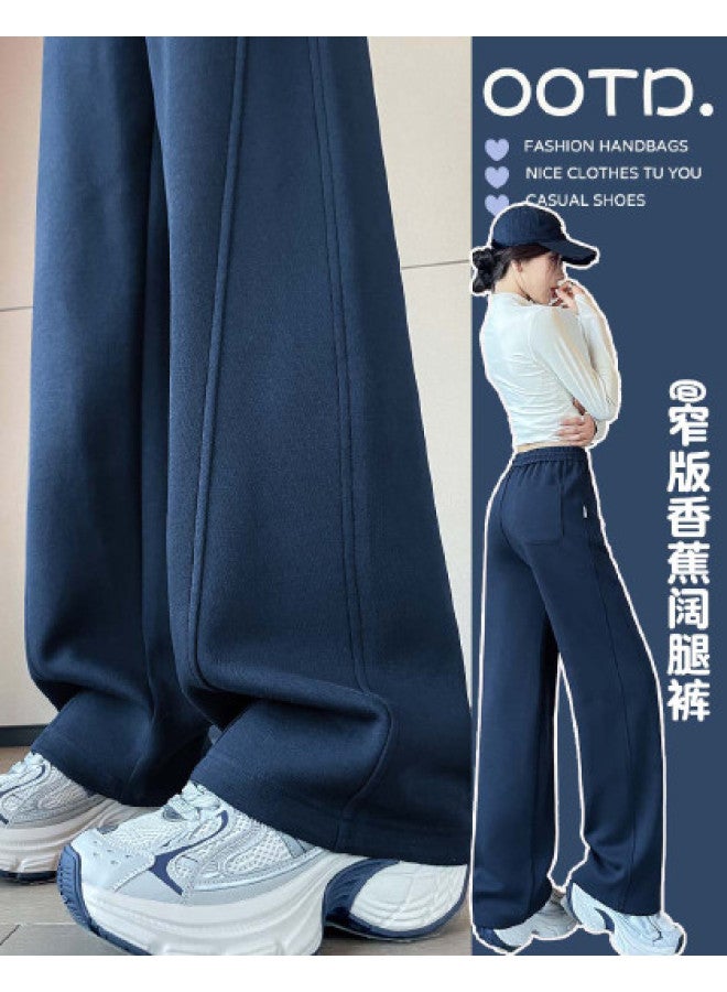 Hstyle Slim-fit Banana Wide-leg Pants For Women - 2025 Spring/fall Collection, Optional Extended Length, Loose Comfortable Athletic Tapered Pants, Slimming & Versatile Casual Trousers - Image 1