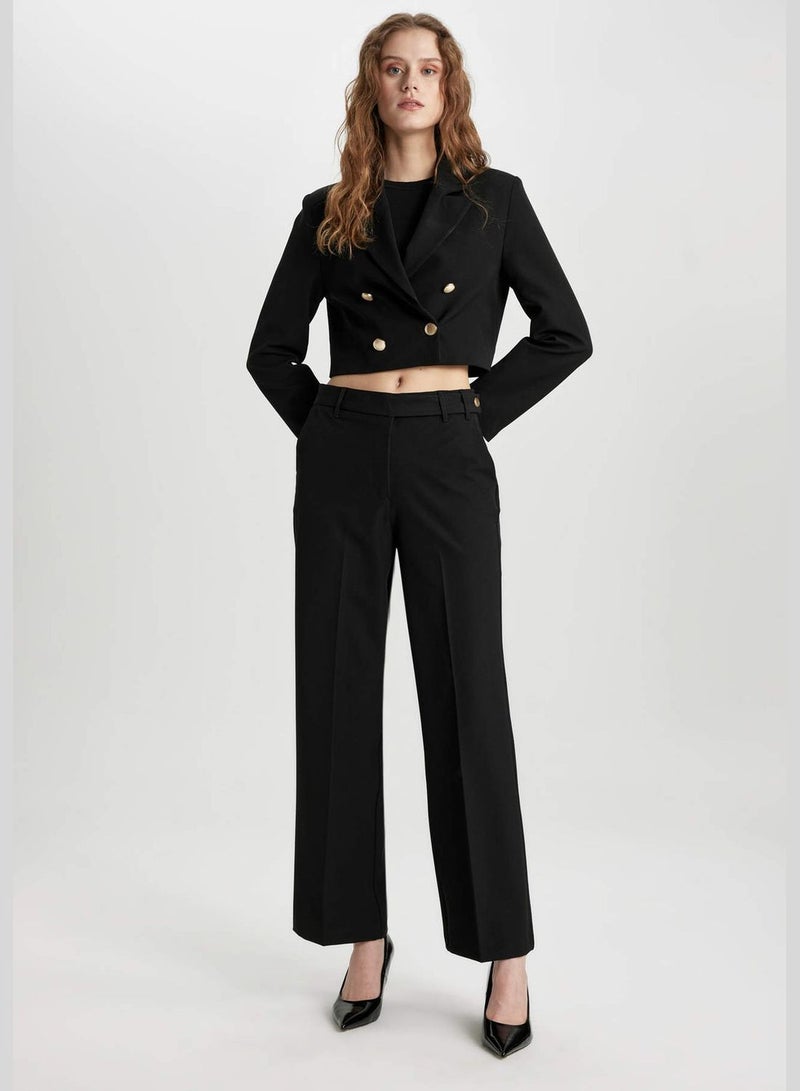 DeFacto Straight Fit Chino Trousers  - Image 1