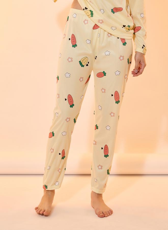 Take Two All Over Print Round Neck T-Shirt & Pyjama Set  - Image 5