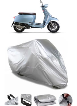 Lambretta V200 Special Grey Waterproof Motorcycle Canvas Premium