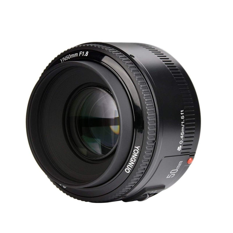 YONGNUO EF YN 50mm F/1.8 1:1.8 Standard Prime Lens for Canon Rebel Digital Camera Works Well with Almost All Canon DSLR Cameras - Image 1
