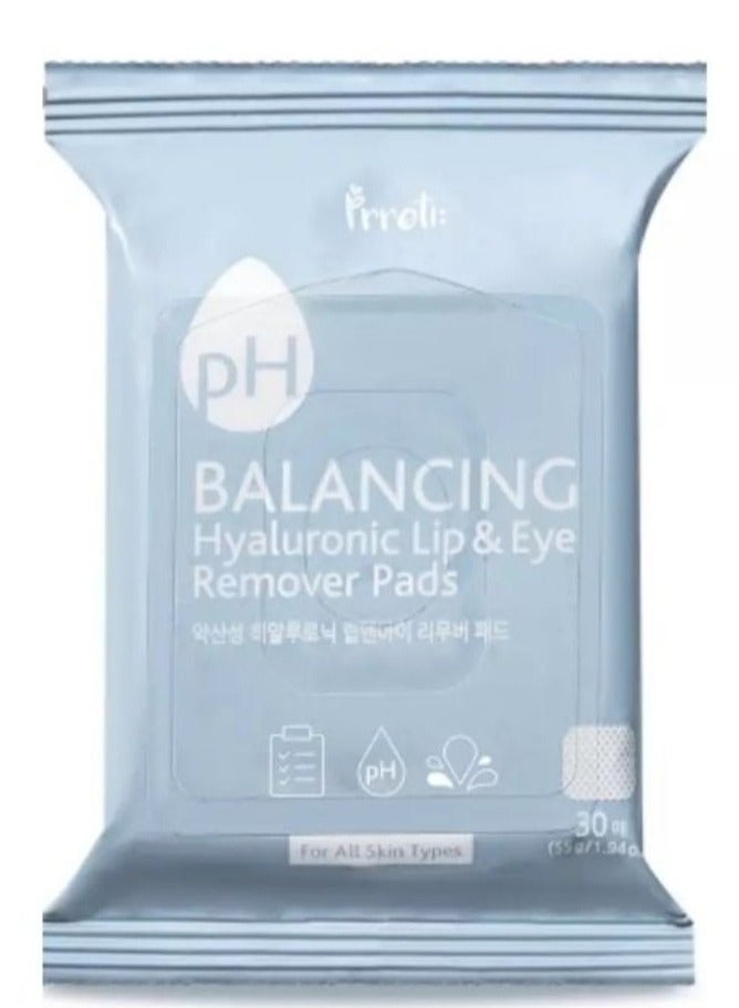 PRRETI Balancing Hyaluronic Acid Makeup Removal Wipes For Lips and Eyes - Image 1
