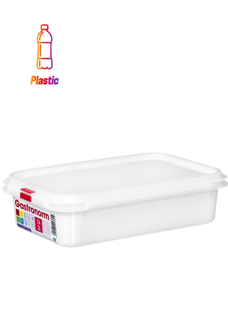 Food Container 2 L White 265x162x65 MM