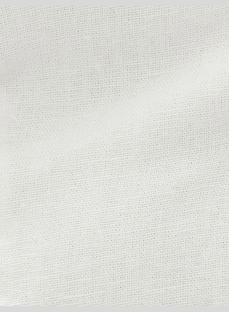 KOTON V Neck Regular Fit Linen Mix Vest