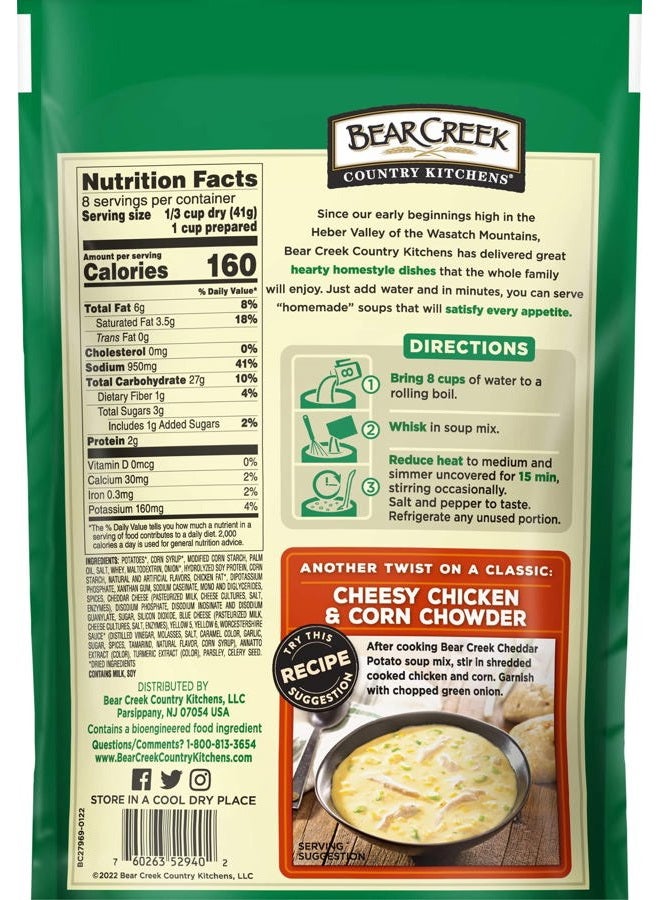 Bear Creek Soup Mix, Cheddar Potato, 11.5 Ounce - Image 3