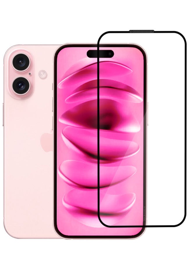 Generic (for iPhone 16) Screen Protector, 9H Hardness Shatterproof HD Tempered Glass,Full Coverage Screen Protector, Easy Installation  - Image 1