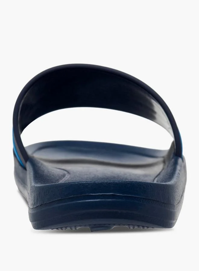 Kappa NAVY Boys Logo Detail Slides for Men | Best Price UAE