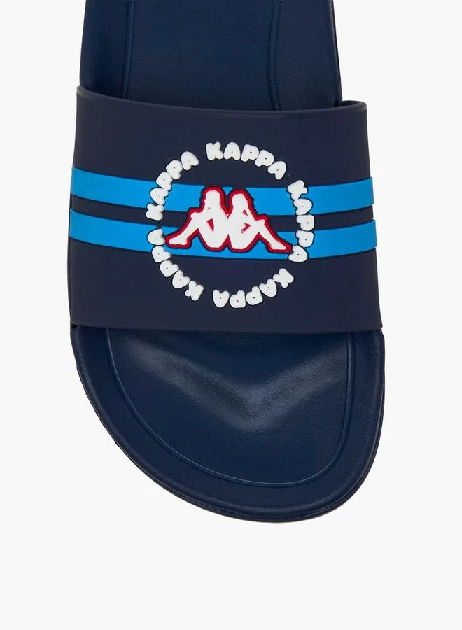 Kappa NAVY Boys Logo Detail Slides for Men | Best Price UAE
