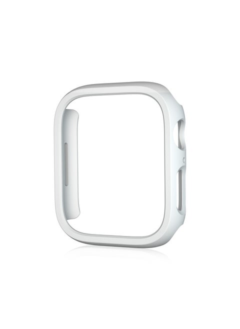 For Apple 10 Generation Watch Case Apple Watch Series PC Frosted Hollow Watch Case Half Case-Color:White-Appearance Size:40MM