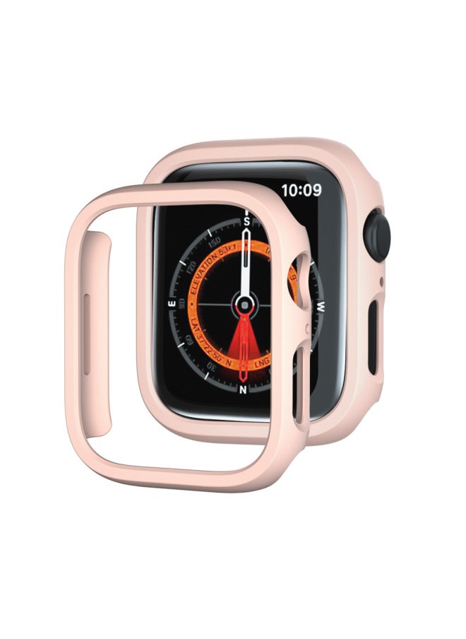 Generic - For Apple 10 Generation Watch Case Apple Watch Series PC Frosted Hollow Watch Case Half Case-Color:White-Appearance Size:40MM - Image 1