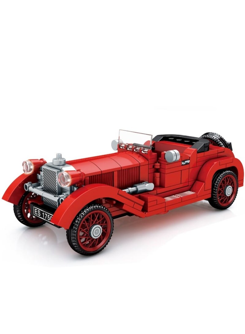 Sembo 607404 - Classic horn car building blocks - 324 pcs - Red
