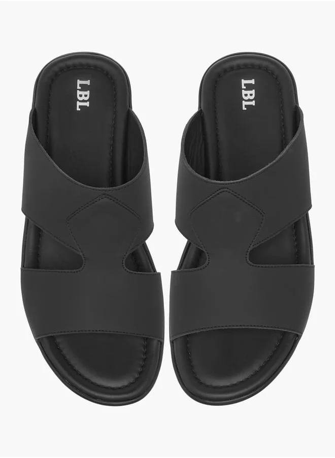 ال بي ال من شو اكسبرس Men's Cutout Detail Slip-On Arabic Sandals Ramadan Collection