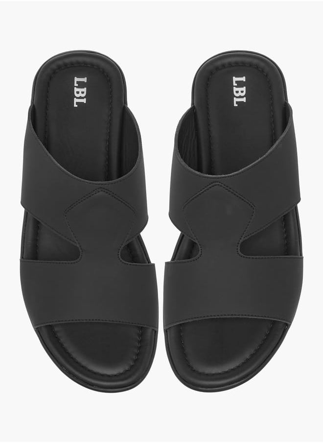 LBL by Shoexpress Men's Cutout Detail Slip-On Arabic Sandals Ramadan Collection  - Image 1