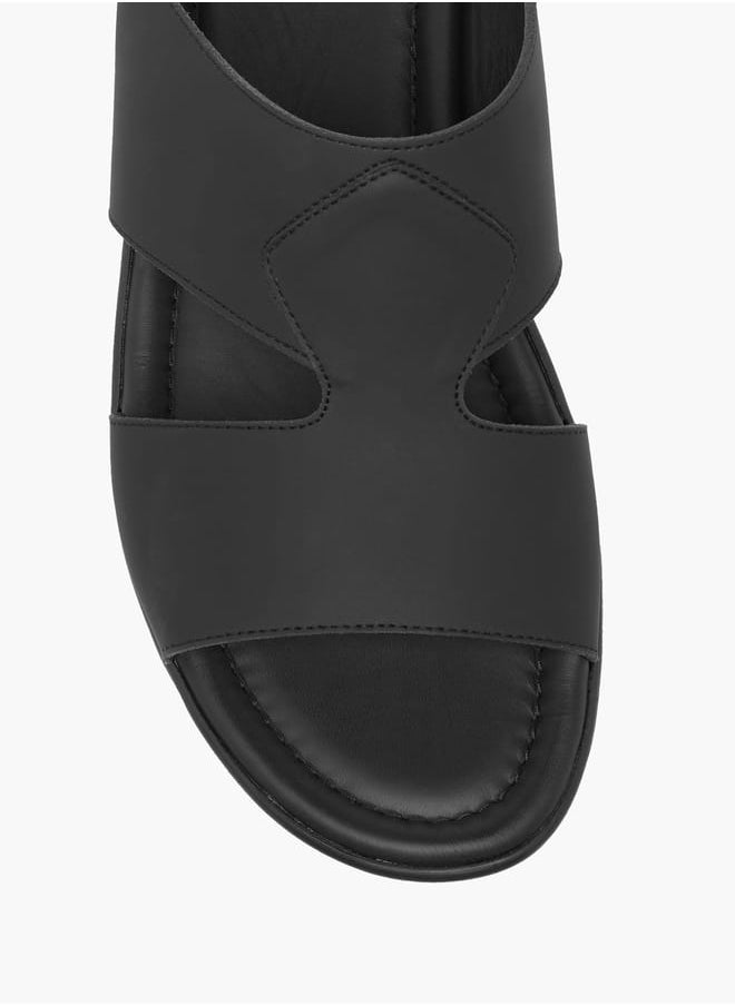 LBL by Shoexpress Men's Cutout Detail Slip-On Arabic Sandals Ramadan Collection  - Image 3