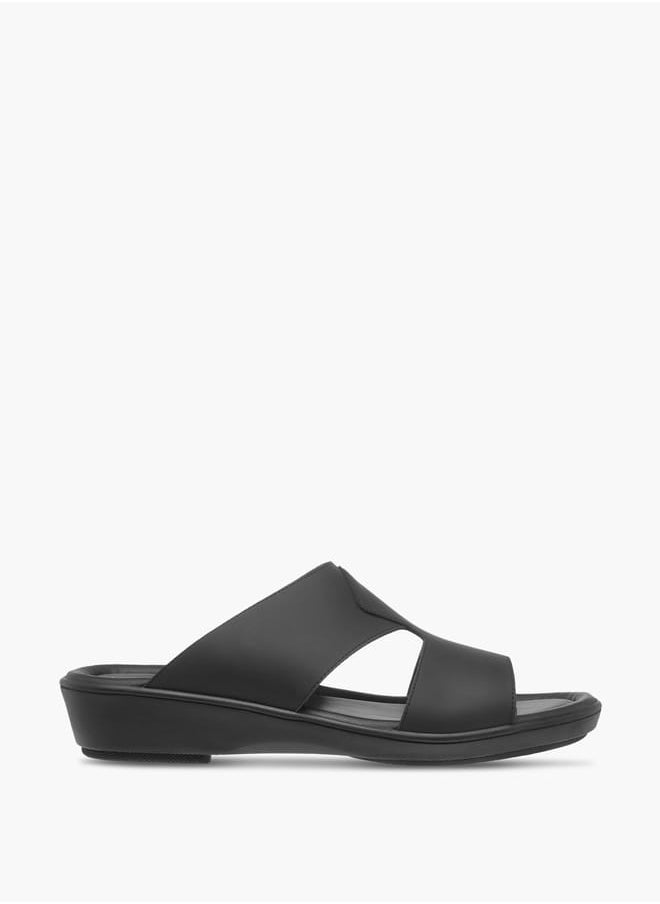 LBL by Shoexpress Men's Cutout Detail Slip-On Arabic Sandals Ramadan Collection  - Image 2